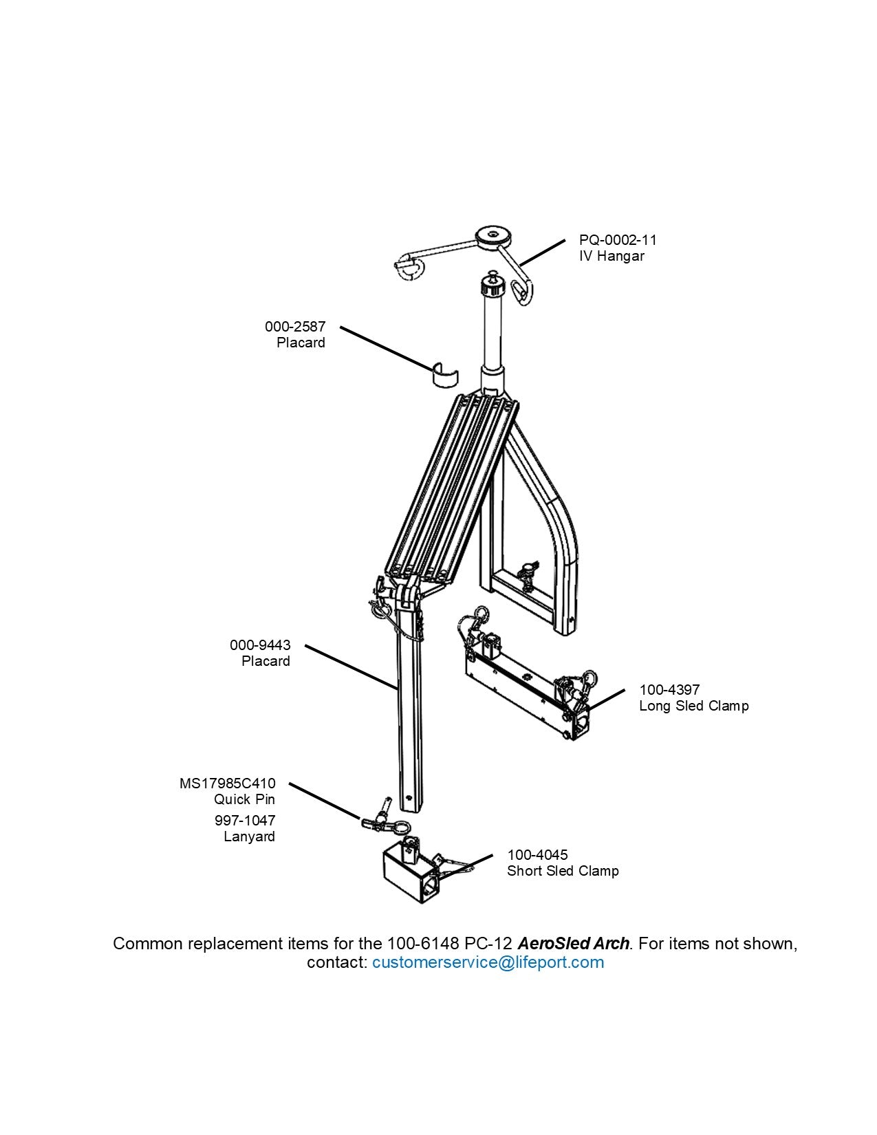 AeroSled Arch, PC-12, 100-6148